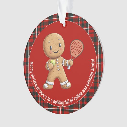 🎾🎄Custom text,  Padel Powered Christmas (devant)
