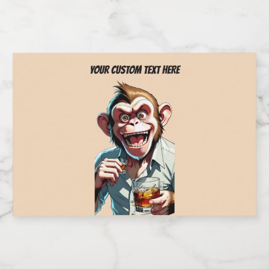 Custom Text Party Animal Likeurfles Etiket (Enkel label)