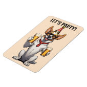 Custom Text Party Animal Magneet (Linkerzijde)