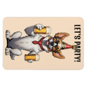 Custom Text Party Animal Magneet (Horizontaal)
