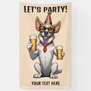 Custom Text Party Animal Spandoek