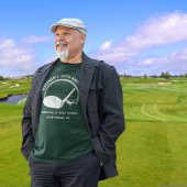 Custom Text Personalized Golf Event  T-shirt