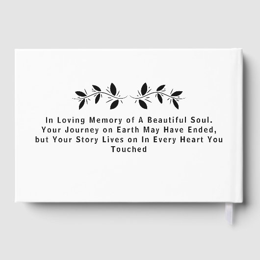 Custom Text Photo Memorial Funeral (Verso)