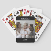 Custom Text Poker Card Personalize Photo Pokerkaarten (Achterkant)