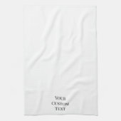 Custom Text Promotional Business Branding Elegant Theedoek (Verticaal)