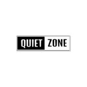 Custom Text Quiet Zone Zelfinktende Stempel (Design)