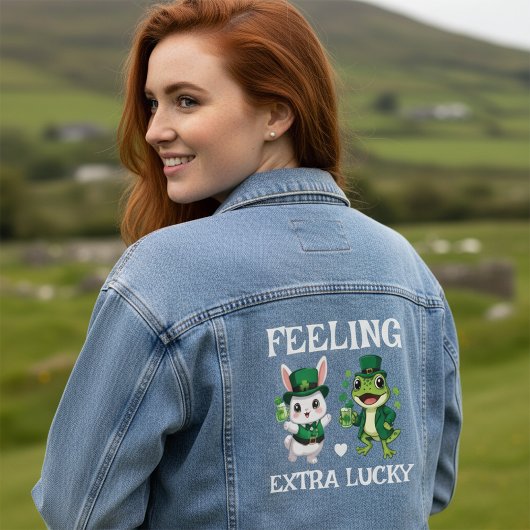 Custom Text St. Patrick's Day Frog and Bunny