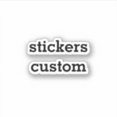 Custom Text Sticker Bouw je eigen Sticker (Voorkant)