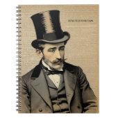 CUSTOM TEXT : The Gentleman | Notebook Journal (Devant)