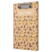 Custom text Trendy autumn background orange frames Klembord (Links)