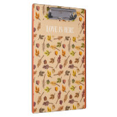 Custom text Trendy autumn background orange frames Klembord (Rechts)