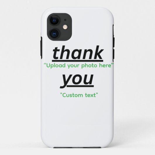 Custom Text & Upload Your Photo Personalized Case-Mate iPhone Case (Achterkant)