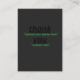 Custom Text & Upload Your Photo Personalized Visitekaartje