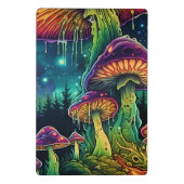 Custom Text Whimsical Mushroom Forest Fantasy Mini Klembord (Achterkant)