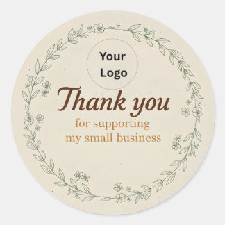 Custom Thank You Business Sticker –Packaging Label