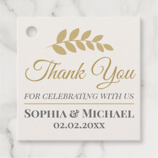 Custom Thank You for Wedding Elegant Template Bedankjes Labels