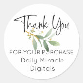 Custom Thank You Sticker (Devant)