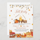 Custom Thanksgiving Dinner Party  Kaart (Voorkant / Achterkant)