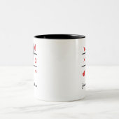 Custom Tic Tac Toe Mug Valentine Gift for Couple (Centre)