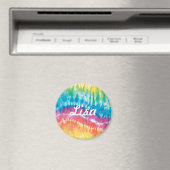 Custom Tie Dye Magnet Magneet (Insitu (Vaatwasser))