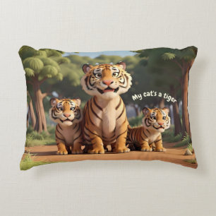 Custom Tiger Accent Sierkussen voor kinderen Kussen