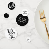 Custom Til Death Skelet Bruiloft Confetti (Groep)