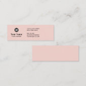 Custom tiny business logo simple modern minimalist mini visitekaartje (Voorkant / Achterkant)