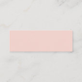 Custom tiny business logo simple modern minimalist mini visitekaartje (Achterkant)