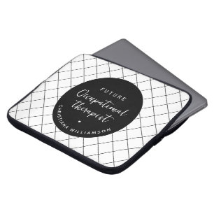 Custom Toekomst OT Beroepstherapeut Elegant Laptop Sleeve