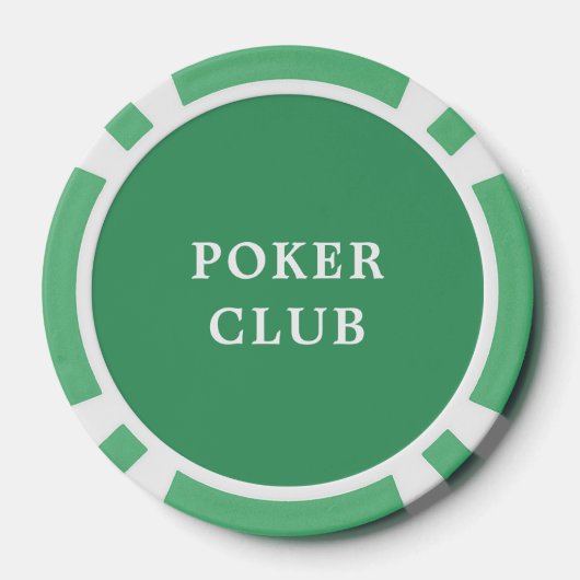 Custom Toernooi Game Value 25 Groen Poker Chips (Achterkant)