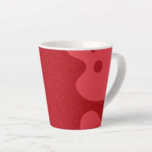 Custom Tomato Red Blob Mug – Editable Design (Angle droit)