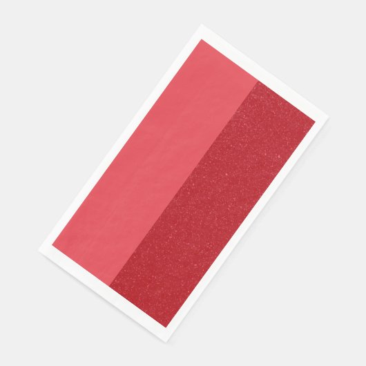 Custom Tomato Red Dual Panel Paper Napkin Servet (Hoek)