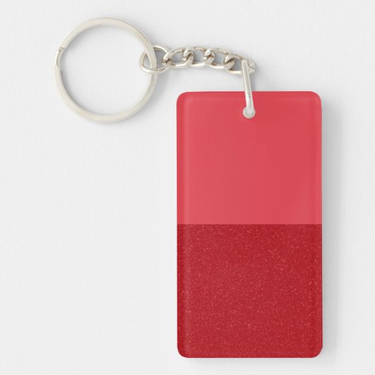 Custom Tomato Red Dual Texture Sleutelhanger (Voorkant)