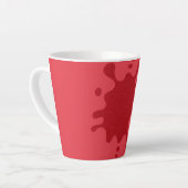 Custom Tomato Red Splat Mug – Editable Design (Angle gauche)