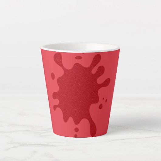 Custom Tomato Red Splat Mug – Editable Design (Devant)