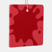 Custom Tomato Red Splatter Ornament (Rechts)