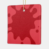 Custom Tomato Red Splatter Ornament (Links)