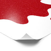 Custom Tomato Red Splatter White Background Poster (Hoek)