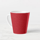 Custom Tomato Red Split Latte Mug (Angle gauche)