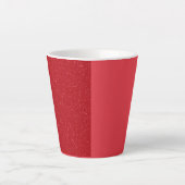 Custom Tomato Red Split Latte Mug (Devant)