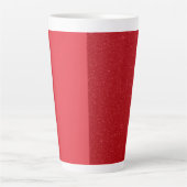 Custom Tomato Red Split Texture Latte Mug (Devant)