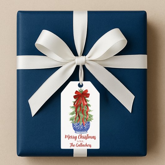 Custom Topiary Christmas Tree Cadeaulabel