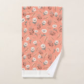 Custom Towels with White Poppies Bad Handdoek (Handdoek)