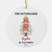 Custom Toy Soldier Nutcracker Photo Christmas Keramisch Ornament (Voorkant)