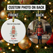 Custom Toy Soldier Nutcracker Photo Christmas Keramisch Ornament