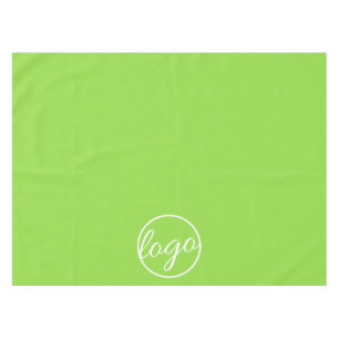 Custom Trade Show Business Logo Neon Green Tafelkleed