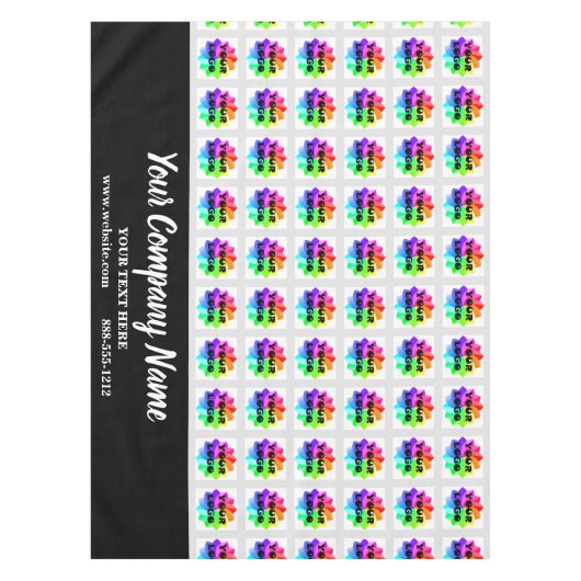 Custom Trade Show Tablecloth Custom Logo Business Tafelkleed (Voorkant)