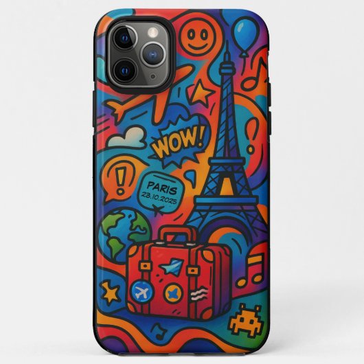 Custom Travel Manifest iPhone Hoesje (Achterkant)