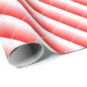 Custom trendy rood en wit kerstcadeau cadeaupapier (Rol Hoek)