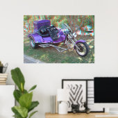 Custom Trike 3D Anaglyph Photo Poster (Bureau à domicile)